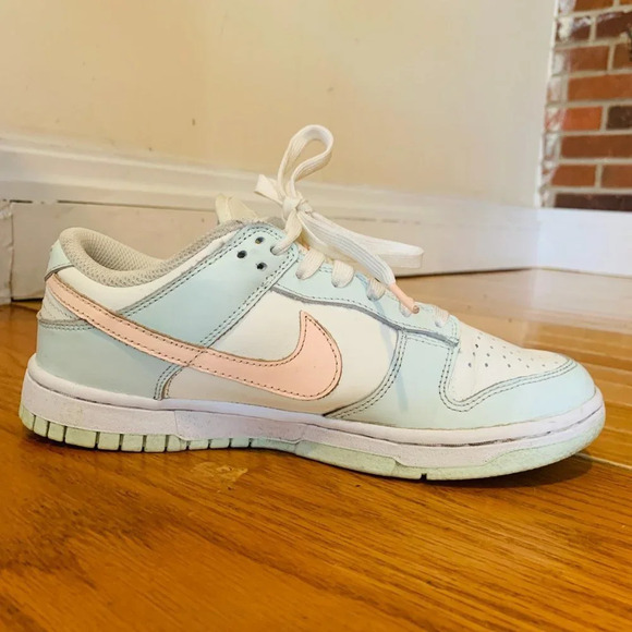 Women's Nike Dunk Low 'Crimson Tint' Barely Green Sneaker, Size 7 DD1503-104 - Picture 11 of 15